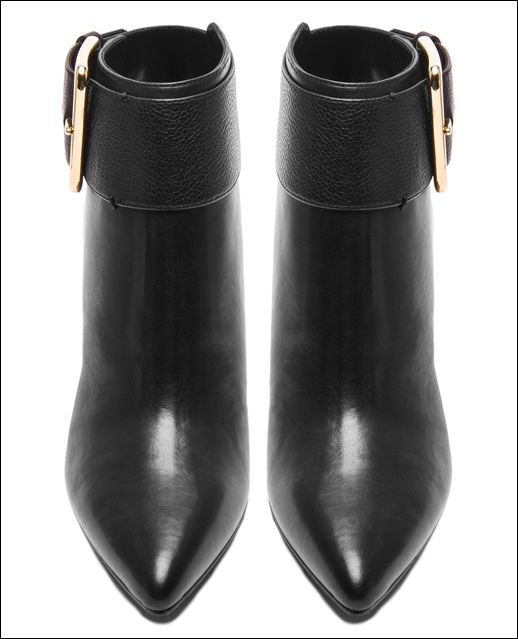 gold buckle booties